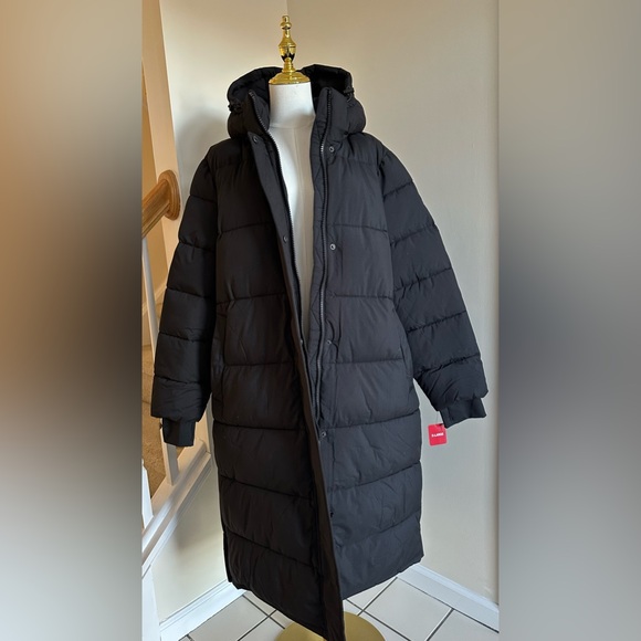 NWT London Fog Black Long Puffer Coat - X-Large - Picture 11 of 16